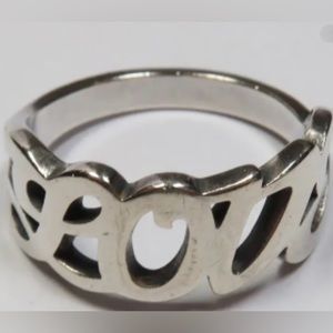 James Avery RETIRED Love Ring, Sterling Silver